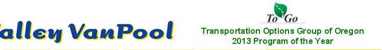 Valley VanPool — Transportation Options Group of Oregon, 2013 Program of the Year